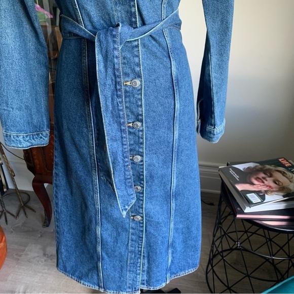 ZARA DENIM DRESS - Picture 6 of 8